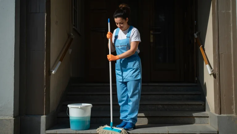 Curatenia in scara blocului